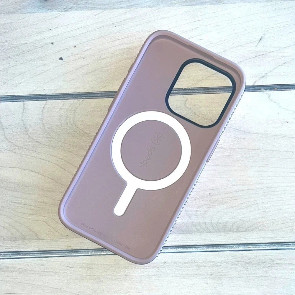 Speck iPhone 15 Pro Candy Shell Grip Purply Pink Case